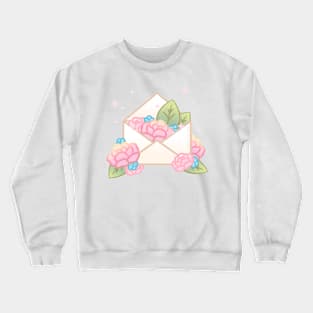 Floral Vintage Envelope Crewneck Sweatshirt